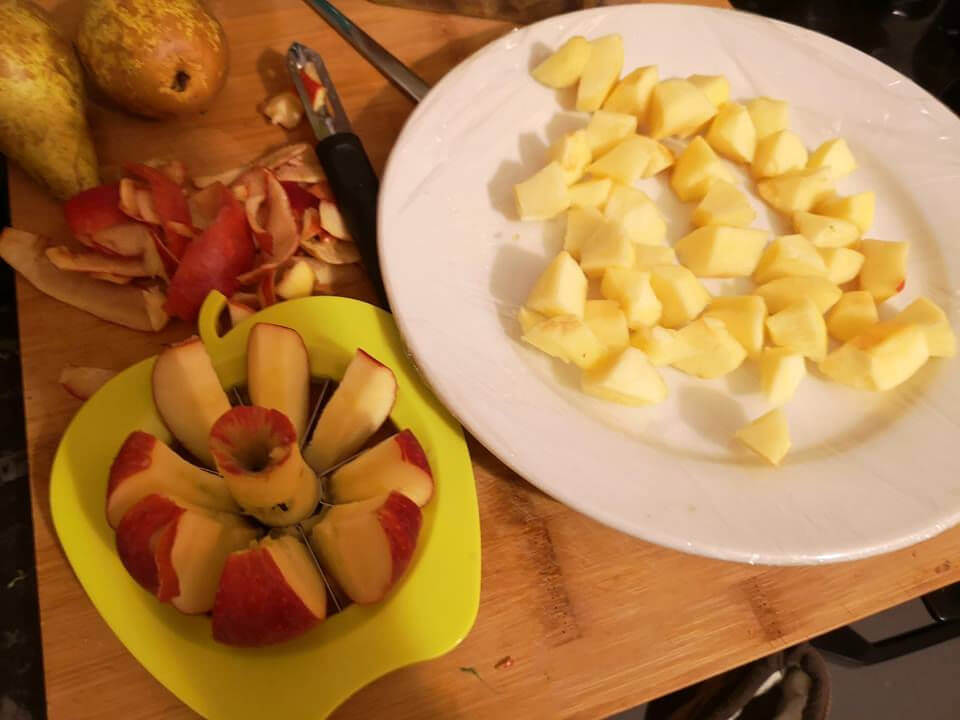diced apples