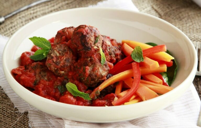 Healthy Lamb & Feta Meatballs With Hidden Veggies