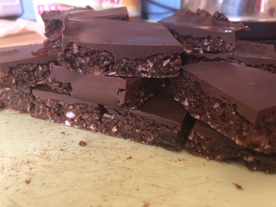 Elizabeth Clare chocolate slice